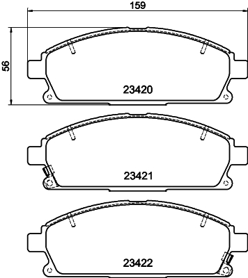 DON Bremseklodser pcp1241 for ISUZU NISSAN ACURA HONDA