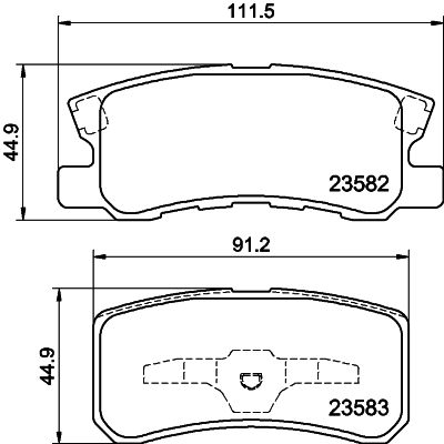 DON Bremseklodser pcp1094 for PEUGEOT MITSUBISHI CITROËN LANCIA CHRYSLER JEEP DODGE MITSUBISHI (GAC)