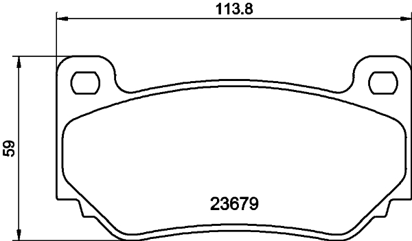HELLA Bremseklodser 8db355009721 for MG ROVER