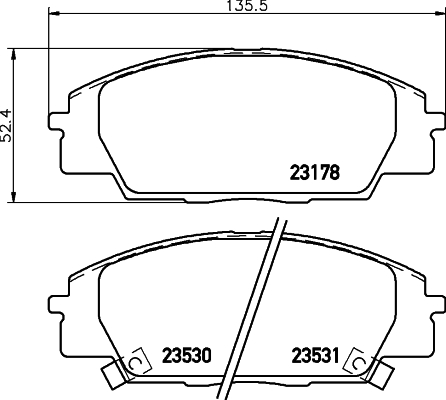 DON Bremseklodser pcp1920 for ISUZU HONDA ACURA