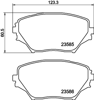 DON Bremseklodser pcp1228 for TOYOTA