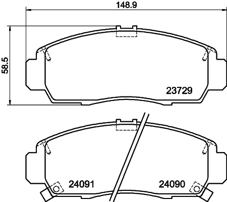 DON Bremseklodser pcp1384 for HONDA ACURA HONDA (GAC)