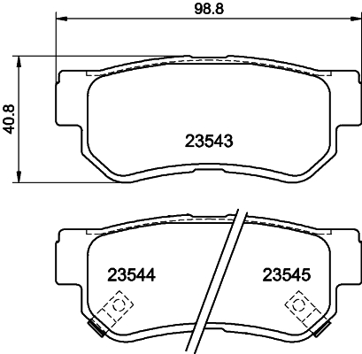DON Bremseklodser pcp1093 for HYUNDAI KIA