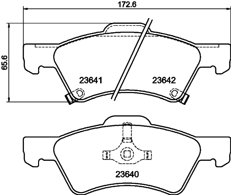 DON Bremseklodser pcp1473 for CHRYSLER DODGE JEEP