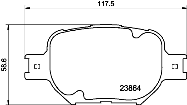 DON Bremseklodser pcp1417 for TOYOTA SCION TOYOTA (FAW)