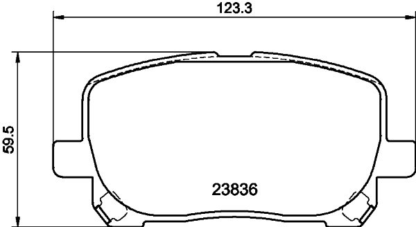 DON Bremseklodser pcp1508 for PONTIAC TOYOTA