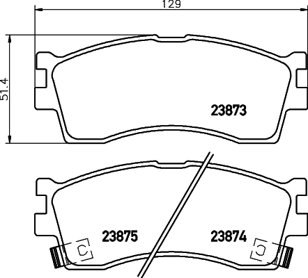 DON Bremseklodser pcp1164 for KIA