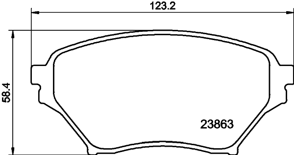 DON Bremseklodser pcp1945 for MAZDA MITSUBISHI