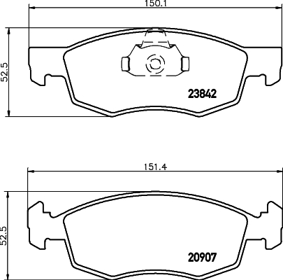 DON Bremseklodser pcp1429 for FIAT