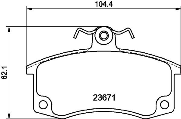 DON Bremseklodser pcp1293 for LADA