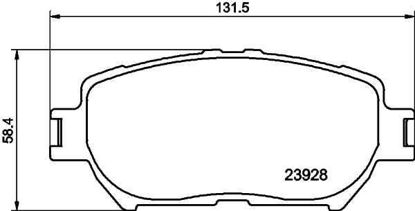 DON Bremseklodser pcp1478 for TOYOTA