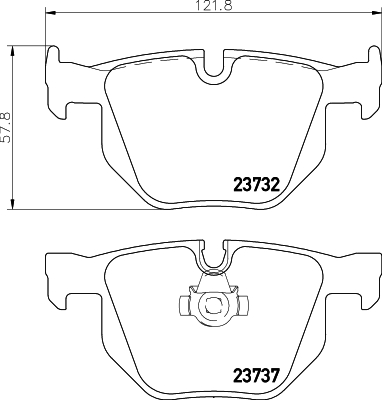 DON Bremseklodser pcp1030 for BMW