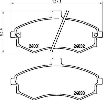 DON Bremseklodser pcp1351 for HYUNDAI KIA HYUNDAI (BEIJING)