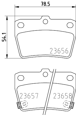 DON Bremseklodser pcp1260 for DR CHERY TOYOTA