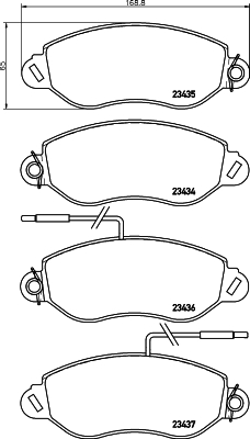 DON Bremseklodser pcp1702 for NISSAN