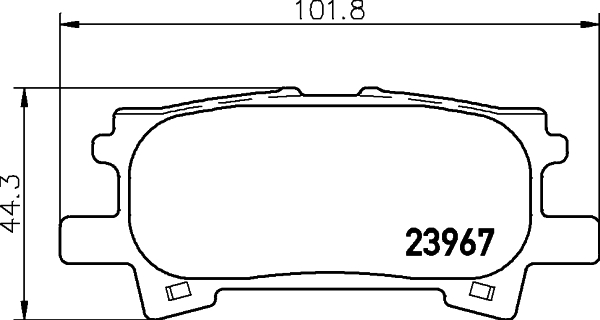 DON Bremseklodser pcp1298 for TOYOTA LEXUS