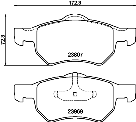 DON Bremseklodser pcp1402 for CHRYSLER