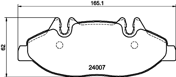 DON Bremseklodser pcp1668 for MERCEDES-BENZ