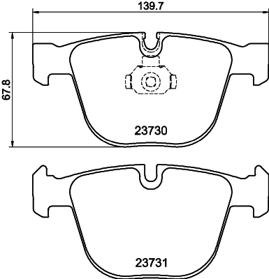 DON Bremseklodser pcp1242 for BMW BENTLEY
