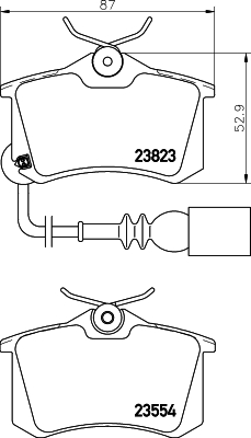 DON Bremseklodser pcp1416 for AUDI SEAT VW