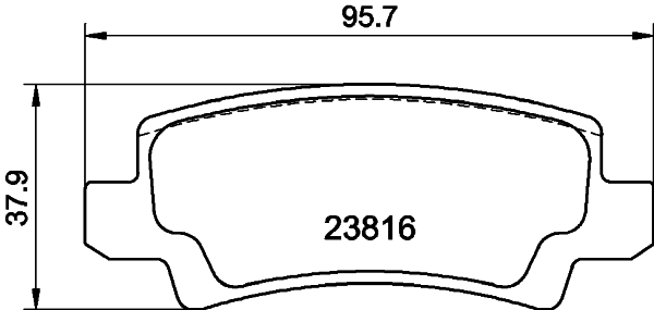 DON Bremseklodser pcp1083 for TOYOTA