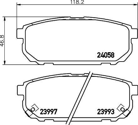 DON Bremseklodser pcp1315 for KIA