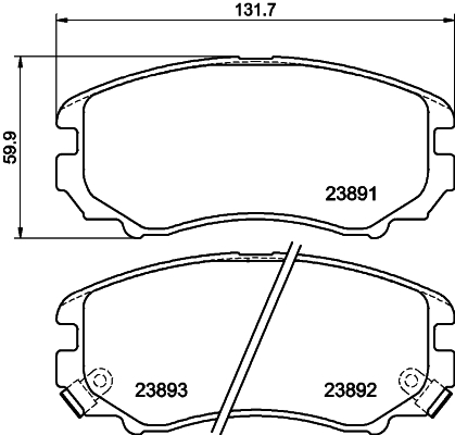 DON Bremseklodser pcp1097 for KIA HYUNDAI HYUNDAI (BEIJING)