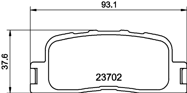 DON Bremseklodser pcp1474 for TOYOTA LEXUS CHERY