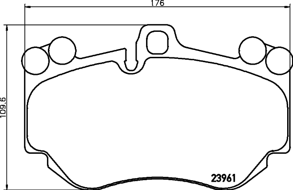 HELLA Bremseklodser 8db355011011 for VW PORSCHE