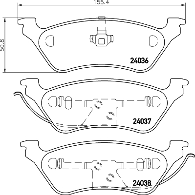DON Bremseklodser pcp1438 for JEEP CHRYSLER