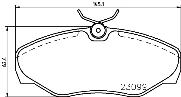 DON Bremseklodser pcp1635 for OPEL RENAULT NISSAN