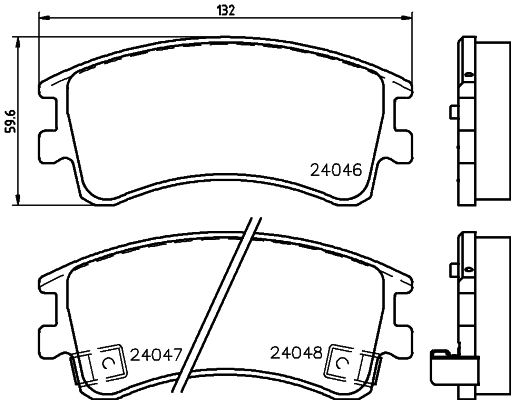 DON Bremseklodser pcp1230 for MAZDA