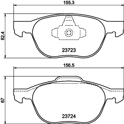 DON Bremseklodser pcp1008 for FORD FORD (CHANGAN) VOLVO MAZDA FORD AUSTRALIA FORD ASIA & OCEANIA NISSAN MITSUBISHI