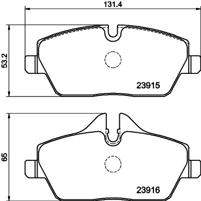 DON Bremseklodser pcp1028 for BMW MINI