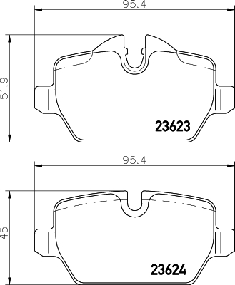 DON Bremseklodser pcp1118 for BMW BMW (BRILLIANCE)