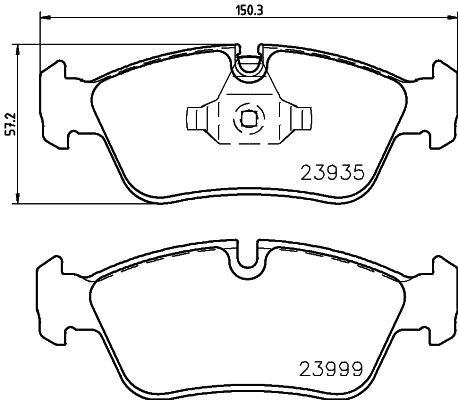 DON Bremseklodser pcp1297 for BMW BMW (BRILLIANCE)