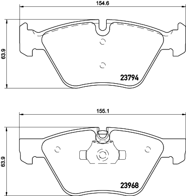 DON Bremseklodser pcp1039 for BMW