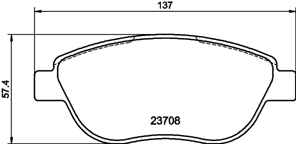 DON Bremseklodser pcp1350 for FIAT LANCIA CITROËN