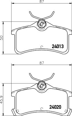 DON Bremseklodser pcp1555 for TOYOTA