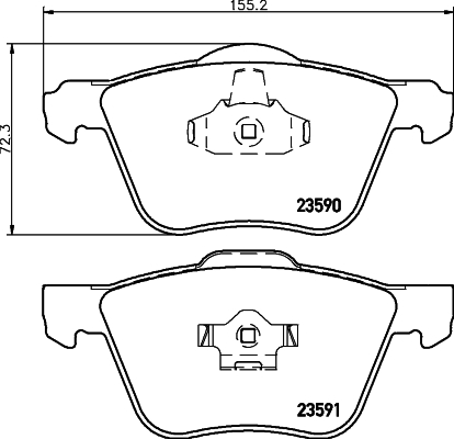 DON Bremseklodser pcp1383 for VOLVO