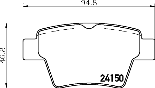 DON Bremseklodser pcp1343 for PEUGEOT CITROËN CITROËN (DF-PSA) EMGRAND