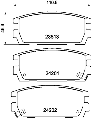 DON Bremseklodser pcp1554 for HYUNDAI
