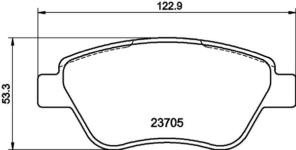 DON Bremseklodser pcp1475 for PEUGEOT FIAT LANCIA ALFA ROMEO