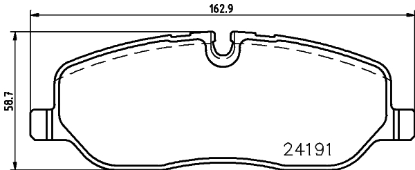 HELLA Bremseklodser 8db355011971 for LAND ROVER
