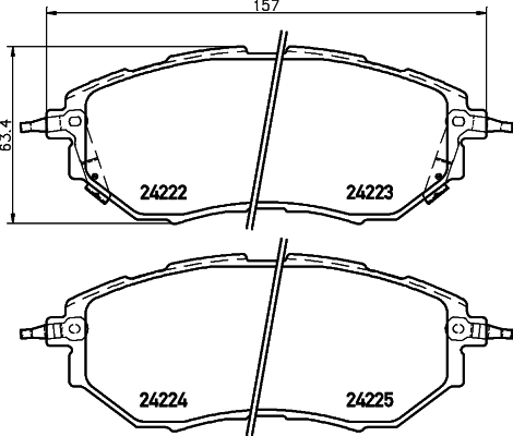 DON Bremseklodser pcp1440 for SUBARU