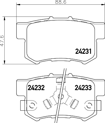 DON Bremseklodser pcp1332 for ISUZU HONDA HONDA (GAC) ACURA NISSAN