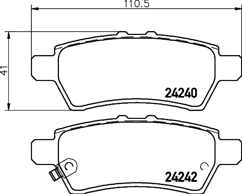 DON Bremseklodser pcp1300 for NISSAN