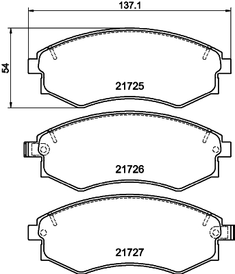 DON Bremseklodser pcp1461 for HYUNDAI NISSAN HYUNDAI (BEIJING) DAEWOO KIA SSANGYONG