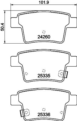 DON Bremseklodser pcp1139 for FORD EMGRAND GLEAGLE BYD FORD USA JAGUAR GEELY