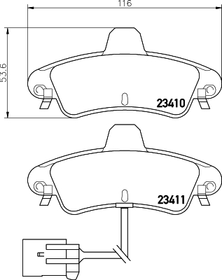 DON Bremseklodser pcp1376 for FORD